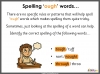 Words Containing the Letter String 'ough' - Years 5 and 6 Teaching Resources (slide 8/25)